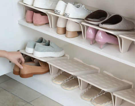 省空间鞋子收纳神器宿舍鞋盒家用鞋柜放透明简...