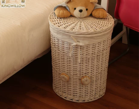 藤编脏衣篮玩具收纳箱家用脏衣服篓放衣服收纳...