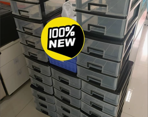 捡漏抽屉式透明收纳盒学生书本杂物塑料整理盒...