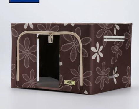 乐扣乐扣收纳箱整理箱牛津布钢架帆布大号可折...