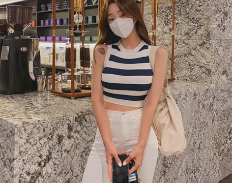 韩国东大门新款高腰短款针织背心女夏外穿修身...