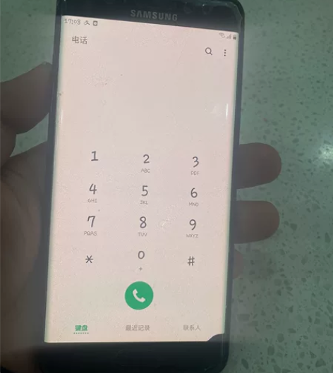 三星 note7点屏机曲面屏，颜色有兰，金...