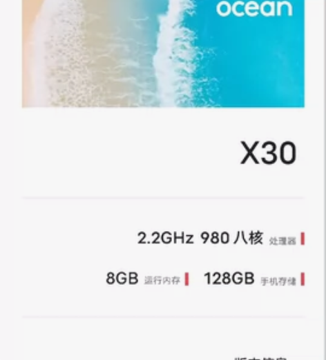 vivox x30 8+128 全原装无拆...