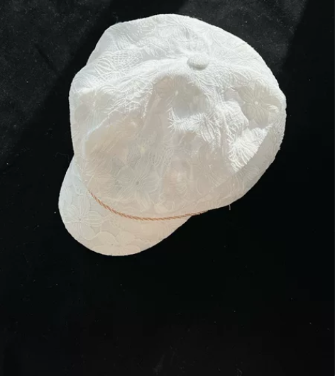 白色蕾丝贝雷帽 全场满35包邮