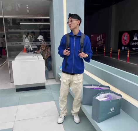 OKWE 原创设计 美式复古vibe风直筒...