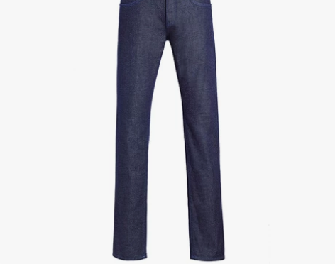 亚狮龙棉麻薄款男士商务休闲牛仔裤修身直筒裤...