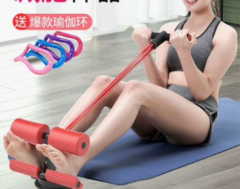全新多功能脚蹬拉力器，瘦腰瘦肚子辅助器健身...