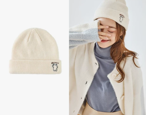 森马迪士尼联名毛线帽子多色秋冬新款大头围透...