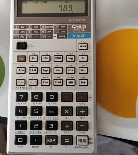 卡西欧计算器，父辈留下的三十多年老物件，功...