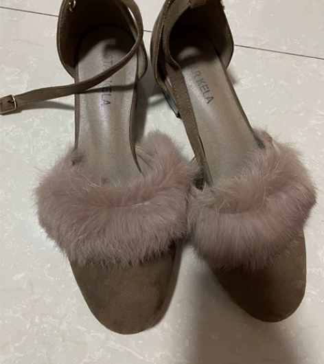 打包两双毛毛单鞋38+绑带凉鞋38 感兴趣...