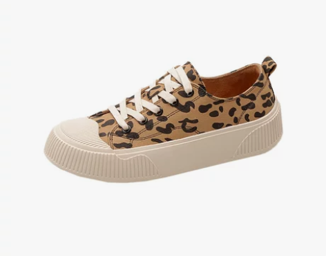 DY大码春季新款帆布鞋女复古厚底饼干鞋休闲...