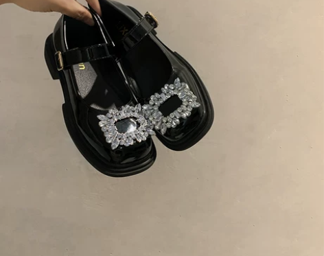 贾不假玛丽珍鞋女2021年冬季新款时尚浅口...