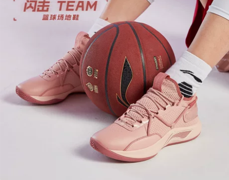 李宁篮球鞋男闪击team低帮男鞋旗舰官方粉...