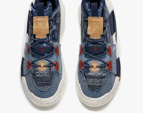 安踏男女霸道丹宁秋冬2022休闲透气王一博...