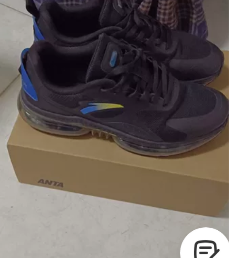 安踏男气垫跑鞋，44.5码，9新吧，400...