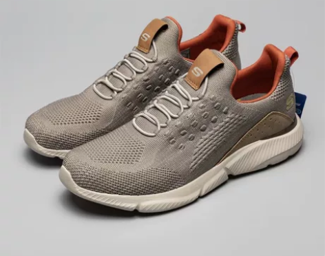 斯凯家男士橡筋带一脚蹬懒人鞋透气网布运动休...