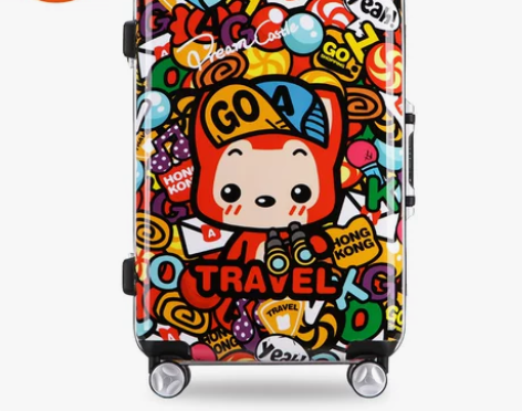 gotrip铝框拉杆箱阿狸香港卡通可爱旅行...