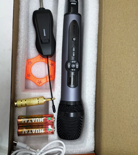 无线一拖一手持万能麦混响k歌会议演讲话筒 ...