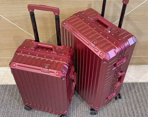 出口曰本漫游高级铝框旅行箱行李箱漫游铝框拉...