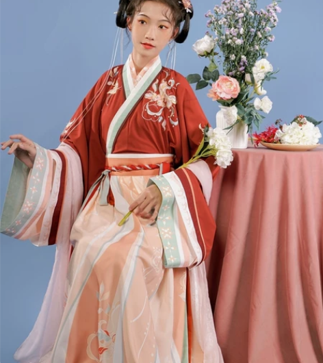 汉尚华莲汉服歌令晋制交领 尺码:S码全新仅...