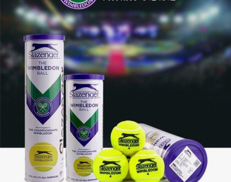 Slazenger/史莱辛格网球紫铁罐装温...