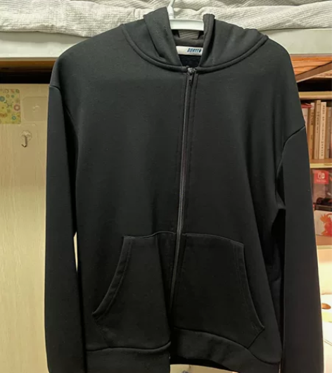 连帽加绒卫衣男 纯黑 尺码 M慢出