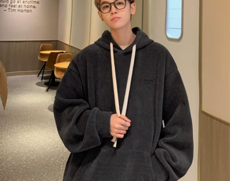 欧棉绒重磅卫衣男春秋款美式嘻哈oversi...