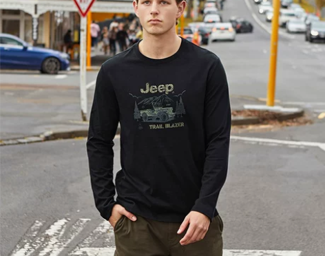 jeep美国吉普 T恤2022秋季新款休闲...