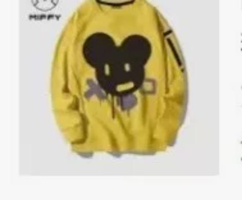 Miffy/米菲男士圆领纯棉卫衣秋冬季上衣...