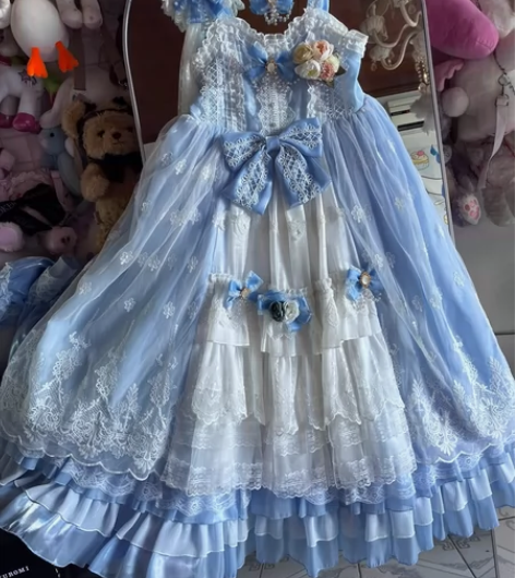 星海之域  喵呜喵呜lolita 华丽款花...