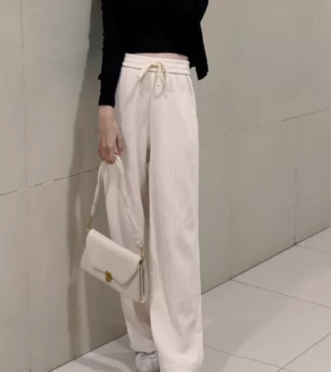 全新天鹅绒宝藏神裤雪尼尔加绒阔腿裤休闲裤 ...