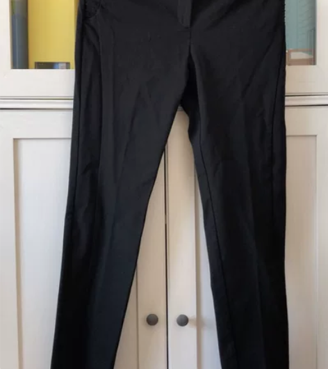 Emely黑色时尚高级铅笔裤小脚裤裤型完美...