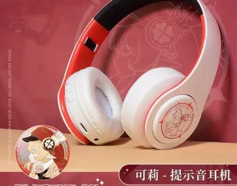 二次元原同人神周边蹦蹦可莉无线蓝牙耳机头