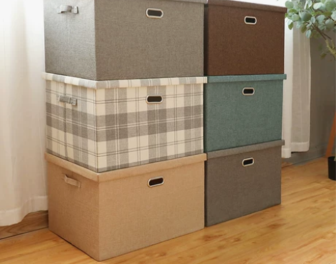 收纳箱 布艺整理储物盒子衣服玩具家用折叠箱
