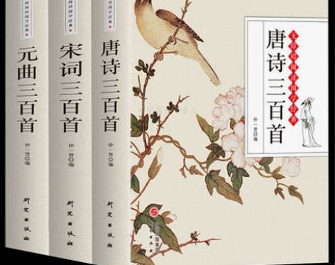 付邮资，免费送。唐诗宋词元曲三百首，三册。...