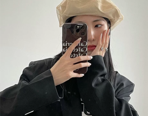 TUshu/艺术两层网纱设计贝雷帽气质优雅...