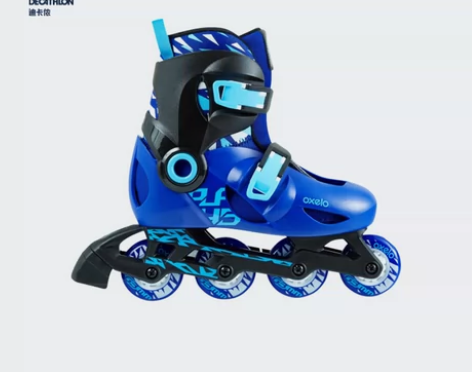 【狂欢价】迪卡侬轮滑鞋儿童初学者溜冰鞋小童...