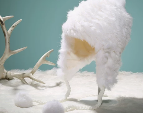 帽子女冬韩版甜美可爱加绒加厚保暖兔毛雷锋帽...