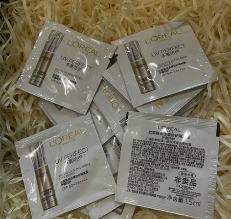 30片 欧莱雅新款小金管小金瓶防晒多重防护...