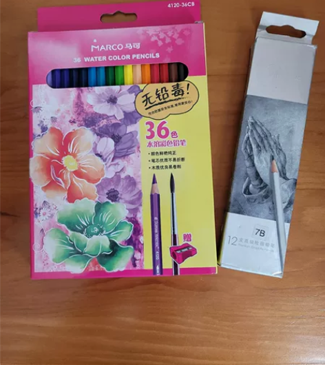 28.8包邮到手马可36色水溶彩色铅笔和7...