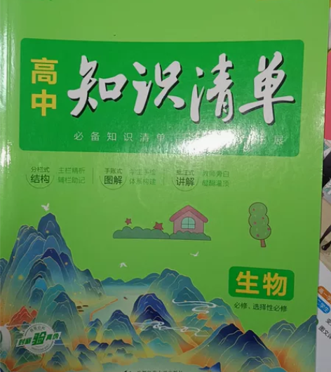 高中生物知识清单 人教版生物 2023年新...