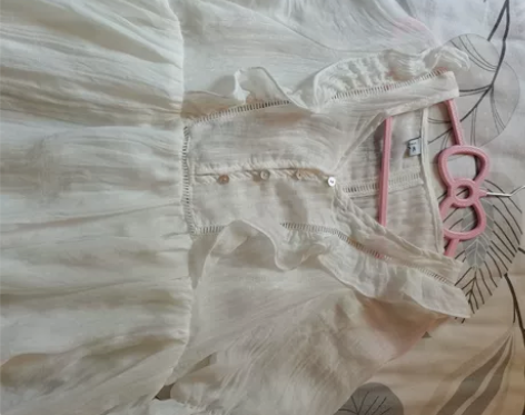 纯欲初恋森系小清新微胖气质温柔超仙白裙子长...