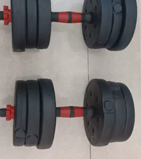 八成新20公斤哑铃,因为工作故出售,价格可...