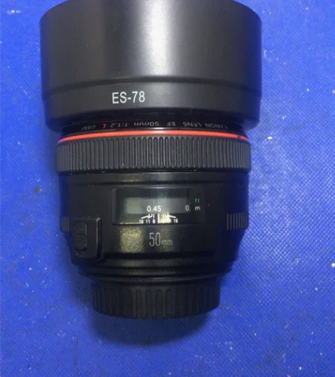 佳能50mm1.2定焦镜头 成色如图实拍 ...