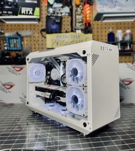 玩嘉硕果mini机箱   纯白半开放式机箱...