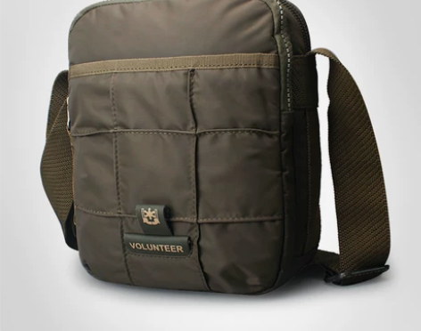 欧美男士竖款单肩牛津纺小挎包休闲斜挎男包潮...