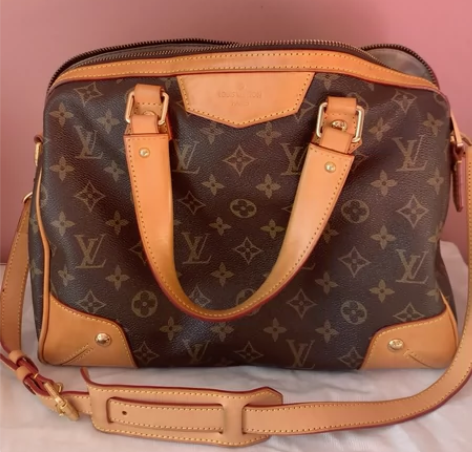 老自用中古包vintage老花包 花手提包...
