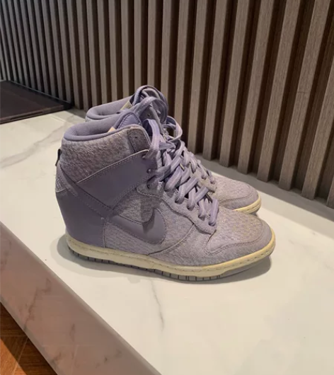 高邦nike耐克 紫色内增高鞋36码 售出...