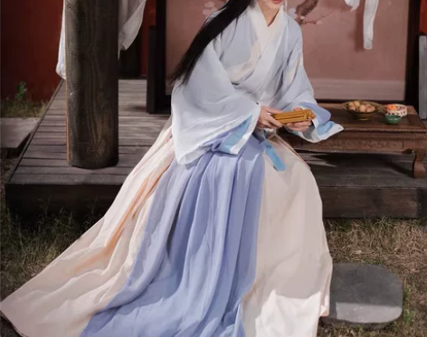 宿问汉服女正品原创白泽晋制三件套交领齐腰中...