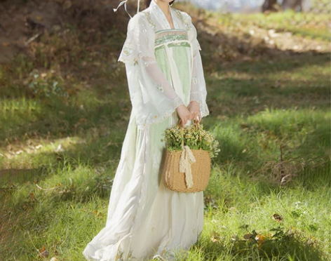 玉术汉服 汉服一盏茶新品原创女齐胸破裙对襟...